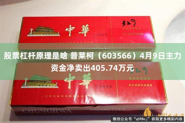 股票杠杆原理是啥 普莱柯（603566）4月9日主力资金净卖出405.74万元