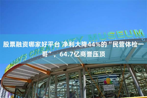 股票融资哪家好平台 净利大降44%的“民营体检一哥”，64.7亿商誉压顶