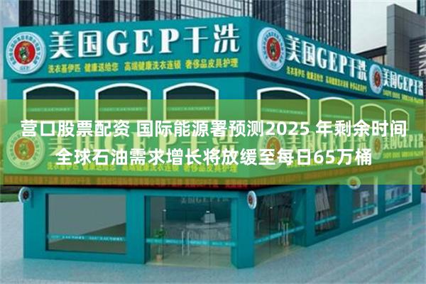 营口股票配资 国际能源署预测2025 年剩余时间全球石油需求增长将放缓至每日65万桶