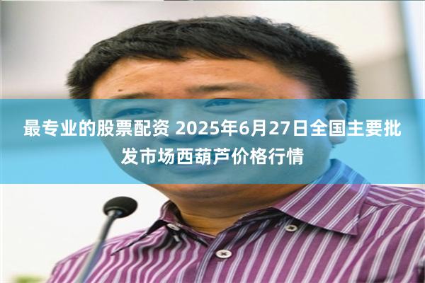 最专业的股票配资 2025年6月27日全国主要批发市场西葫芦价格行情