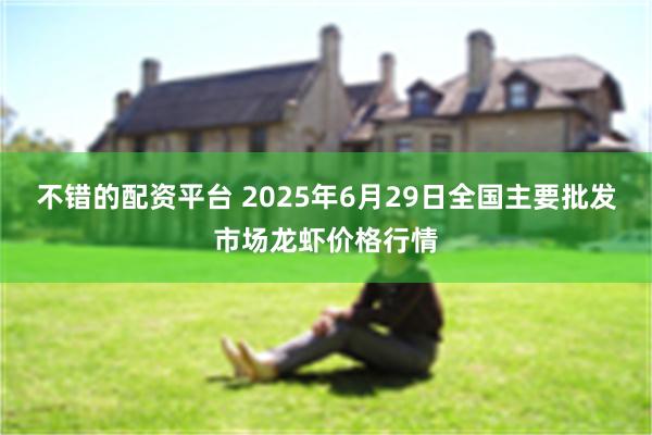 不错的配资平台 2025年6月29日全国主要批发市场龙虾价格行情
