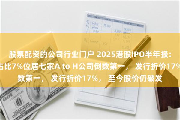 股票配资的公司行业门户 2025港股IPO半年报：海天味业海外收入占比7%位居七家A to H公司倒数第一， 发行折价17%， 至今股价仍破发